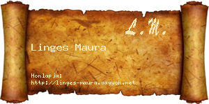 Linges Maura névjegykártya